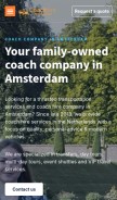 How coach-hire-amsterdam.nl looks like on a mobile device such as an iPhone.