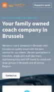 How coach-hire-belgium.be looks like on a mobile device such as an iPhone.