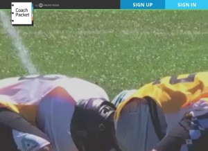 How coachpacket.com looks like on a tablet such as an iPad.