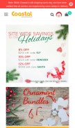 How coastalbusiness.com looks like on a mobile device such as an iPhone.