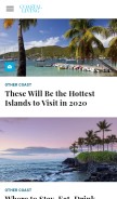 How coastalliving.com looks like on a mobile device such as an iPhone.