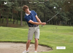 How cocalwear.com looks like on a tablet such as an iPad.