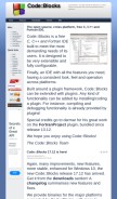 How codeblocks.org looks like on a mobile device such as an iPhone.