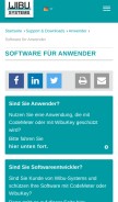 How codemeter.de looks like on a mobile device such as an iPhone.
