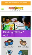 How codespark.com looks like on a mobile device such as an iPhone.