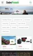 How codespromofr.com looks like on a mobile device such as an iPhone.