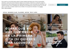 How codigounico.com looks like on a tablet such as an iPad.