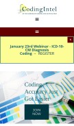How codingintel.com looks like on a mobile device such as an iPhone.