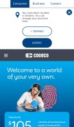 How cogeco.ca looks like on a mobile device such as an iPhone.