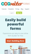 How cognitoforms.com looks like on a mobile device such as an iPhone.