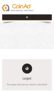 How coinad.com looks like on a mobile device such as an iPhone.