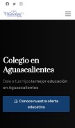 How colegioaguascalientes.com looks like on a mobile device such as an iPhone.