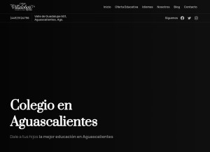 How colegioaguascalientes.com looks like on a tablet such as an iPad.