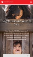 How colgatepalmolive.com looks like on a mobile device such as an iPhone.