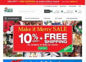 How collectionsetc.com looks like on a tablet such as an iPad.