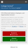 How collegecentral.com looks like on a mobile device such as an iPhone.