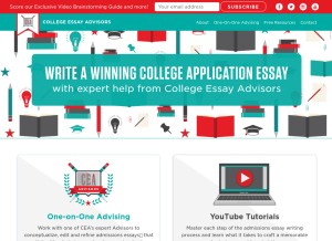 How collegeessayadvisors.com looks like on a tablet such as an iPad.