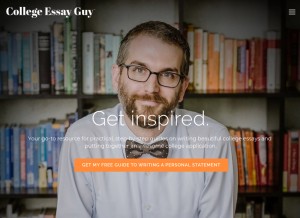 How collegeessayguy.com looks like on a tablet such as an iPad.