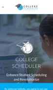 How collegescheduler.com looks like on a mobile device such as an iPhone.