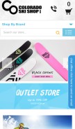 How coloradoskishop.com looks like on a mobile device such as an iPhone.