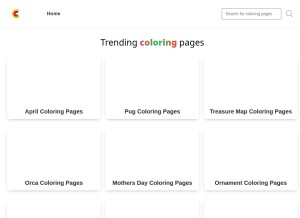 How colorango.com looks like on a tablet such as an iPad.
