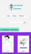 How coloriage-imprimer.com looks like on a mobile device such as an iPhone.