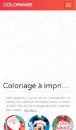 How coloriage.info looks like on a mobile device such as an iPhone.