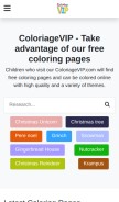 How coloriagevip.com looks like on a mobile device such as an iPhone.