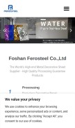 How colormetals.com looks like on a mobile device such as an iPhone.