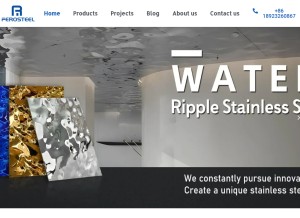 How colormetals.com looks like on a tablet such as an iPad.
