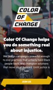 How colorofchange.org looks like on a mobile device such as an iPhone.