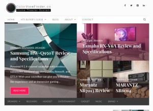 How colorviewfinder.co looks like on a tablet such as an iPad.