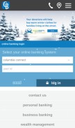 How columbiabank.com looks like on a mobile device such as an iPhone.