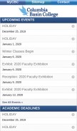 How columbiabasin.edu looks like on a mobile device such as an iPhone.