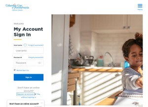 How columbiagaspa.com looks like on a tablet such as an iPad.