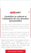How combien-coute.net looks like on a mobile device such as an iPhone.