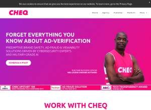 How combotag.com looks like on a tablet such as an iPad.