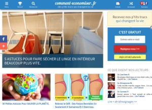 How comment-economiser.fr looks like on a tablet such as an iPad.