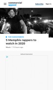 How commercialappeal.com looks like on a mobile device such as an iPhone.