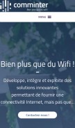 How comminter.com looks like on a mobile device such as an iPhone.