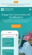 How communityconnectlabs.com looks like on a mobile device such as an iPhone.