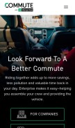 How commutewithenterprise.com looks like on a mobile device such as an iPhone.