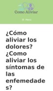 How comoaliviar.info looks like on a mobile device such as an iPhone.