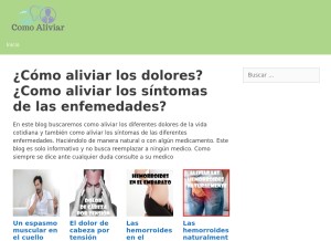 How comoaliviar.info looks like on a tablet such as an iPad.