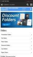 How companyfolders.com looks like on a mobile device such as an iPhone.