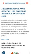 How comparateurbonus.com looks like on a mobile device such as an iPhone.