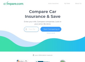 How compare.com looks like on a tablet such as an iPad.