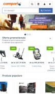 How compari.ro looks like on a mobile device such as an iPhone.