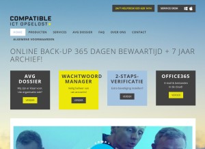 How compatible.nl looks like on a tablet such as an iPad.