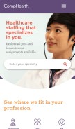 How comphealth.com looks like on a mobile device such as an iPhone.